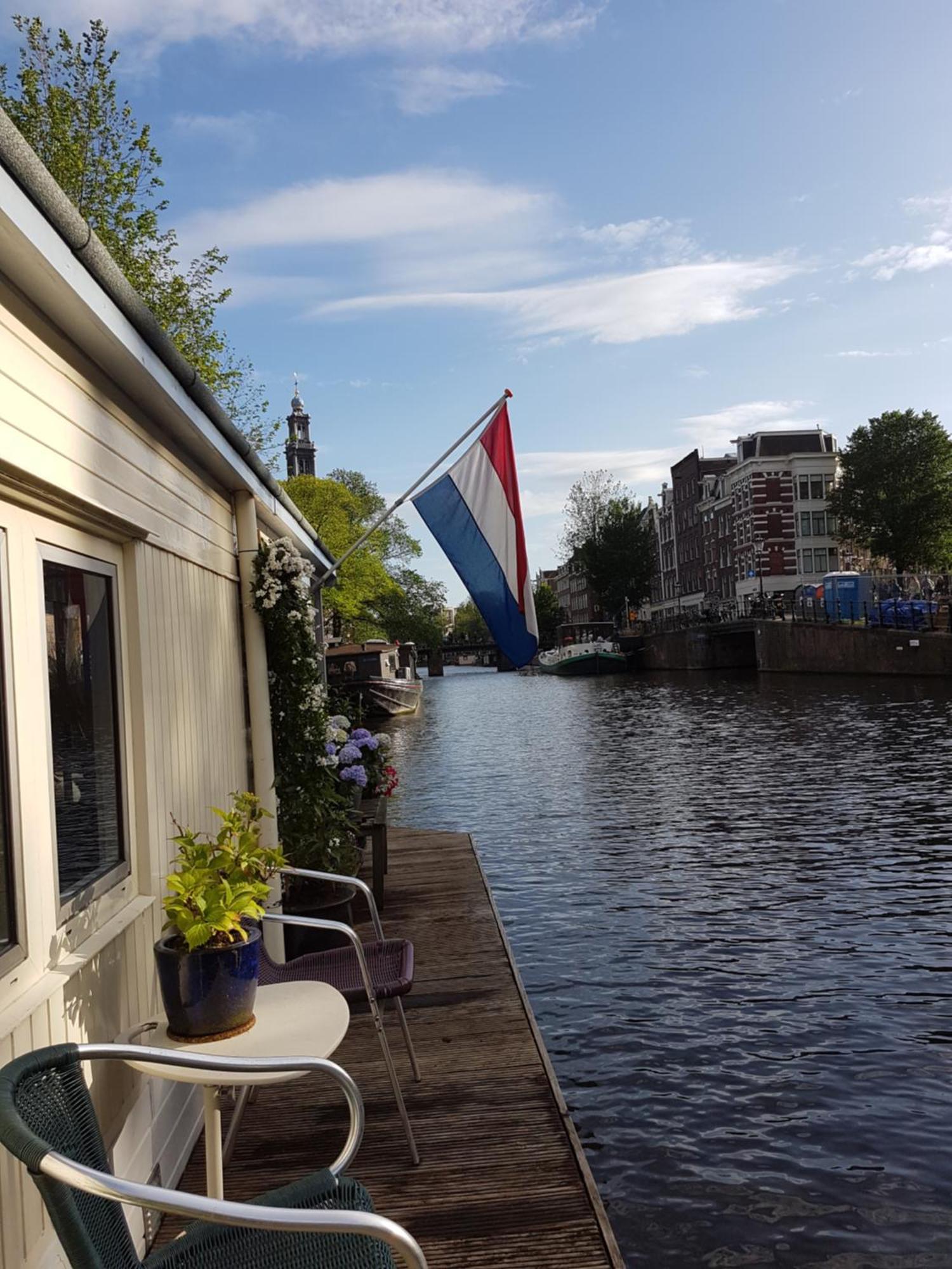 Pantheos Top Houseboat Ámsterdam Exterior foto